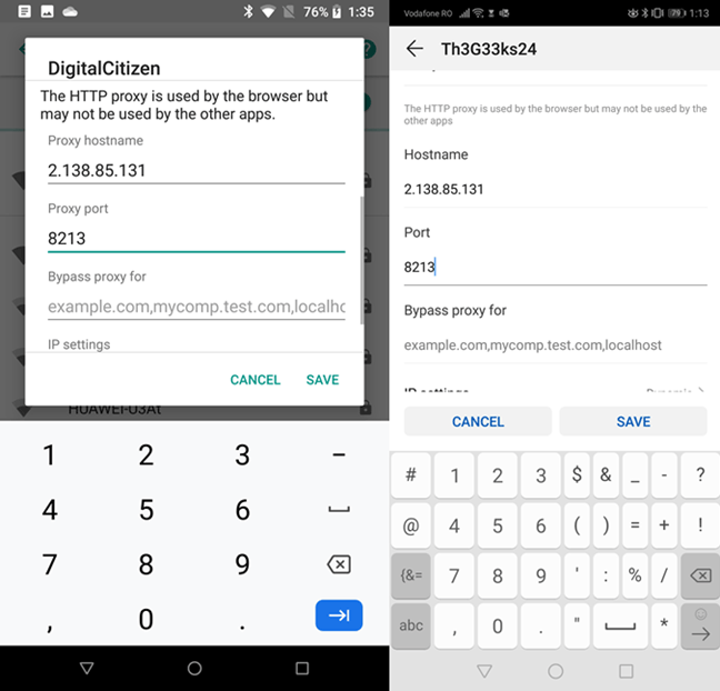 Cách thiết lập sử dụng proxy trên Android 3