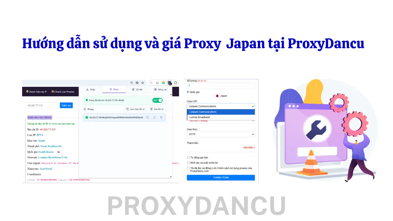 Proxy dân cư tĩnh Japan