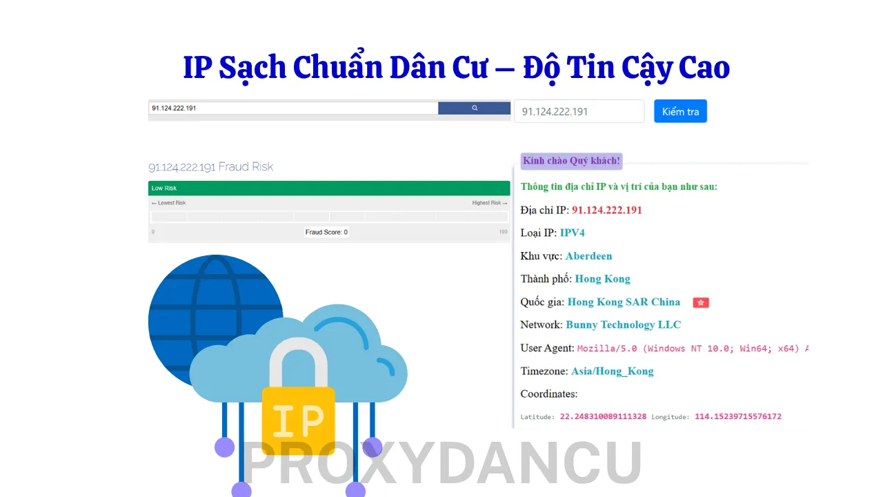 Proxy dân cư tĩnh Hong Kong SAR China