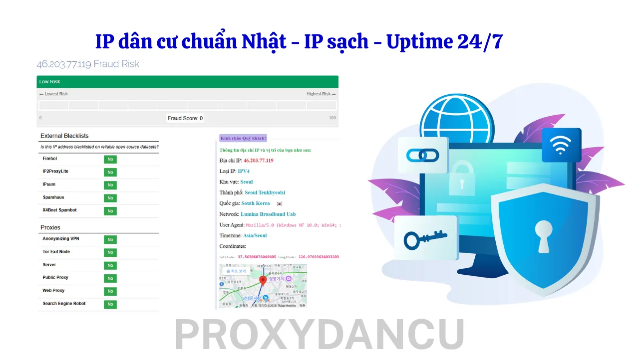 Proxy dân cư tĩnh Japan